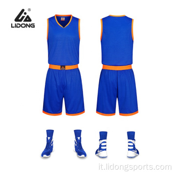 Maglie da basket personalizzate Design uniforme da basket economica